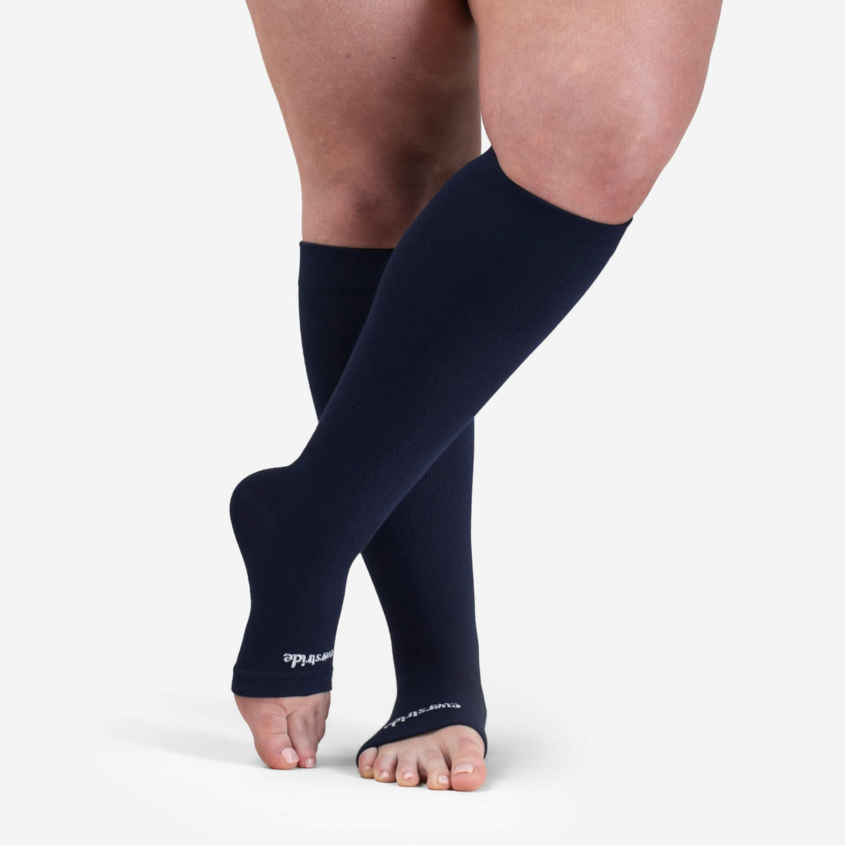 Toeless Bamboo Wide Compression Socks
